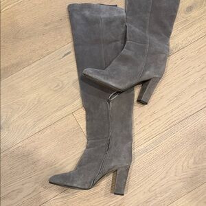 Halogen Over the Knee Gray Boots